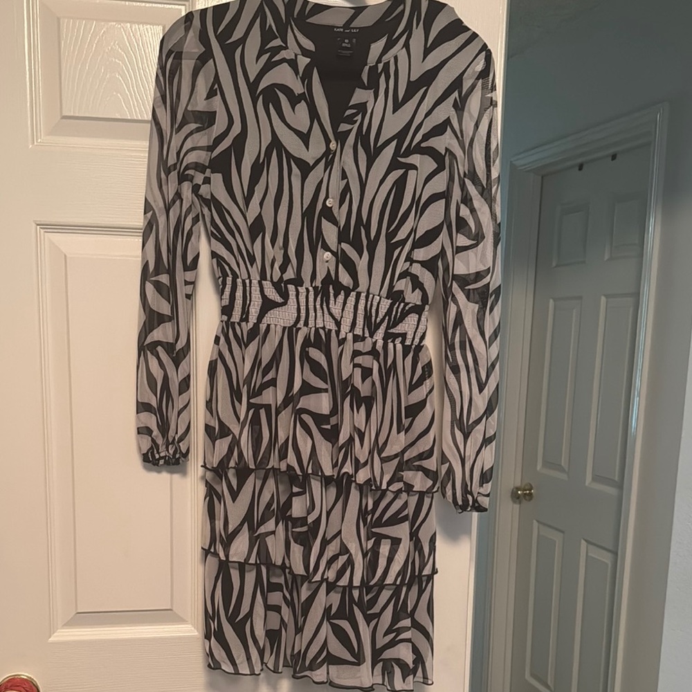 Chic Zebra Print Dress